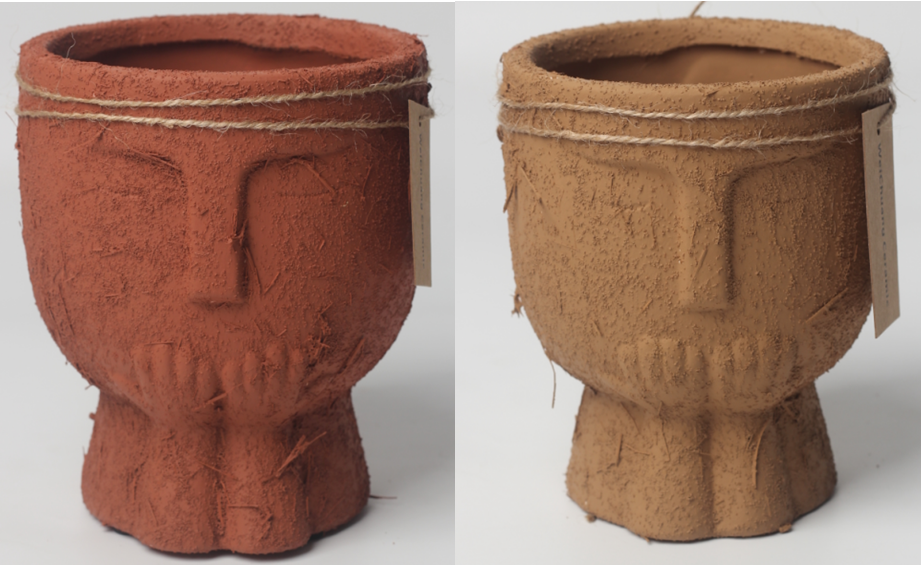 JLAK195 2025 New Cement Head planter pots for indoor and outdoor use