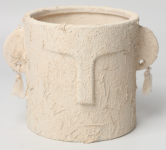 JLAK046  New Cement Head planter pots in pulp look 2025
