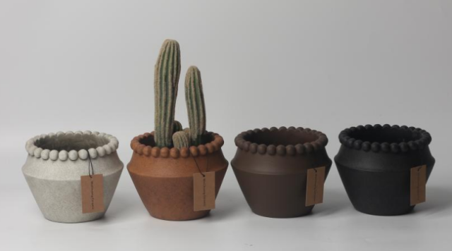JLAK437 2025 New Cement pot planter for indoor and outdoor use