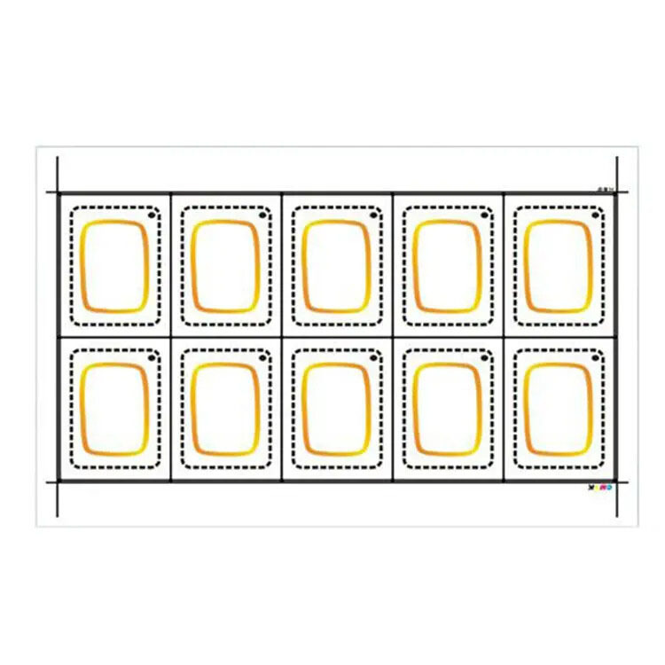 HF UHF 13.56mhz inlays rfid 2*5 3*8 4*5 5*5 layout prelam sheet for rfid pvc card