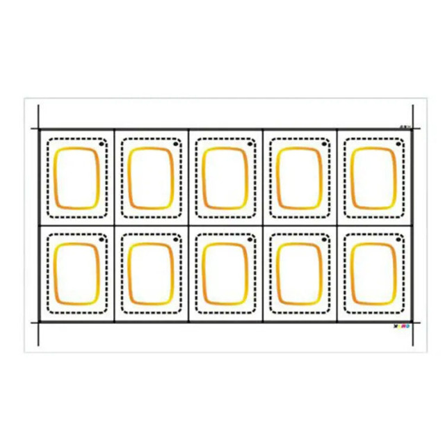 HF UHF 13.56mhz inlays rfid 2*5 3*8 4*5 5*5 layout prelam sheet for rfid pvc card