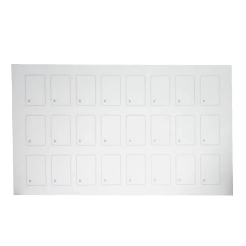 A4 Sheets Layout 3*5/4*5 Prelam PVC Sheet 125khz RFID TK4100 Prox Card Inlay