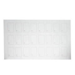 A4 Sheets Layout 3*5/4*5 Prelam PVC Sheet 125khz RFID TK4100 Prox Card Inlay