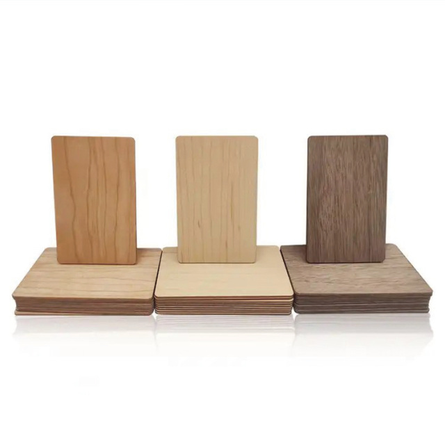 Wooden rfid card 13.56MHz chip wooden rfid hotel room card