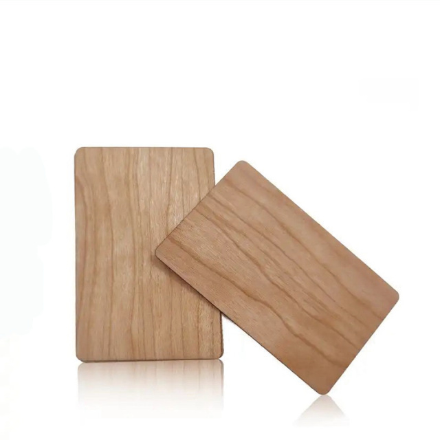 Wooden rfid card 13.56MHz chip wooden rfid hotel room card
