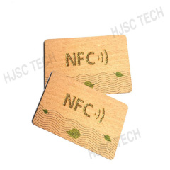 Wooden RFID Chip 125Khz 13.56Mhz Access Control Hotel Key Card RFID NFC Wooden Chip Card