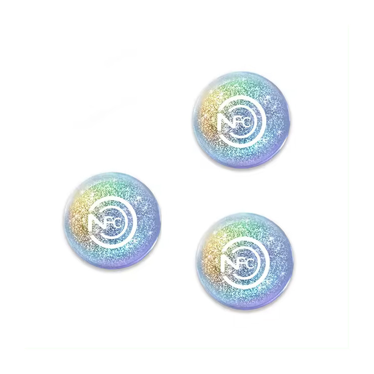 Programmable Social Media Waterproof Sticker Tag RFID Epoxy NFC Tags Sticker