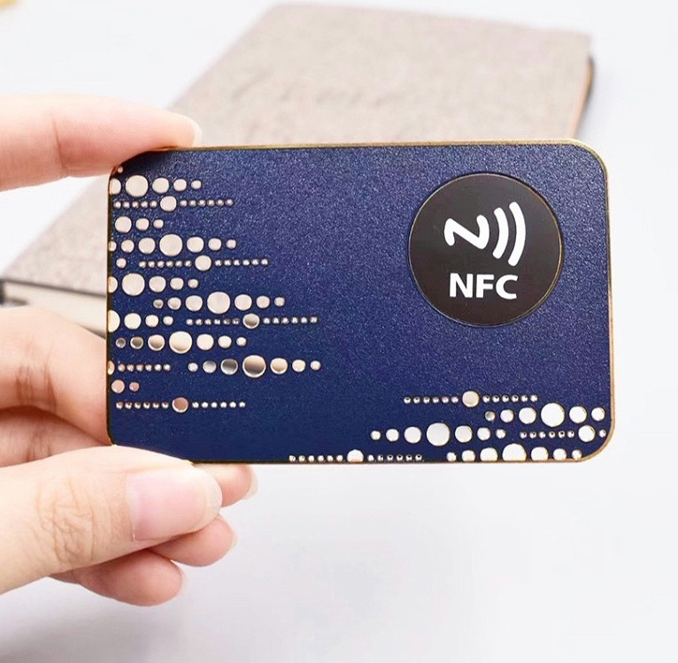 Printable Stainless Steel Smart VIP Membership Cards with NFC Chip