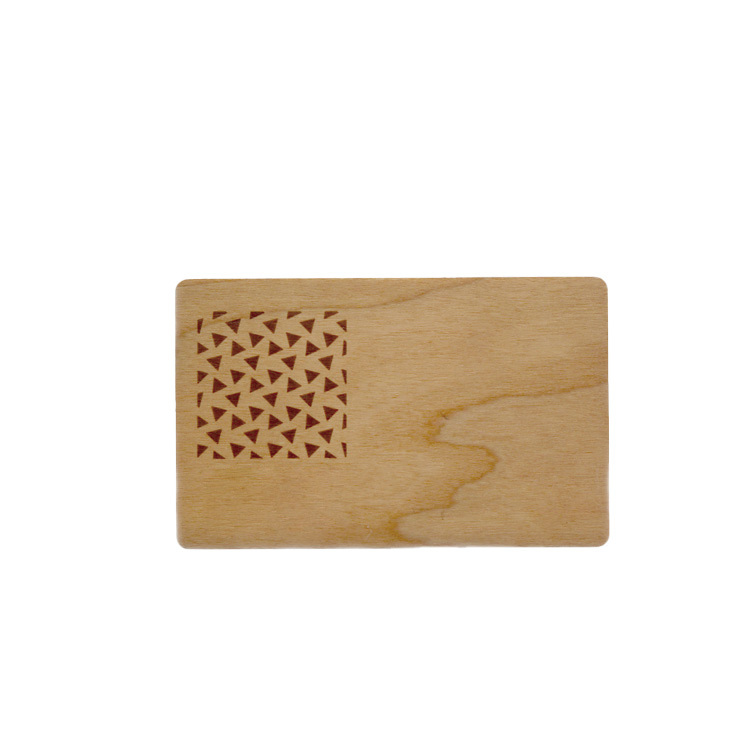 Wooden NFC Hotel Key Card 13.56MHz Programmable RFID Wood Card