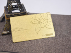 13.56MHz NFC Stainless Steel Metal NFC RFID Business Cards