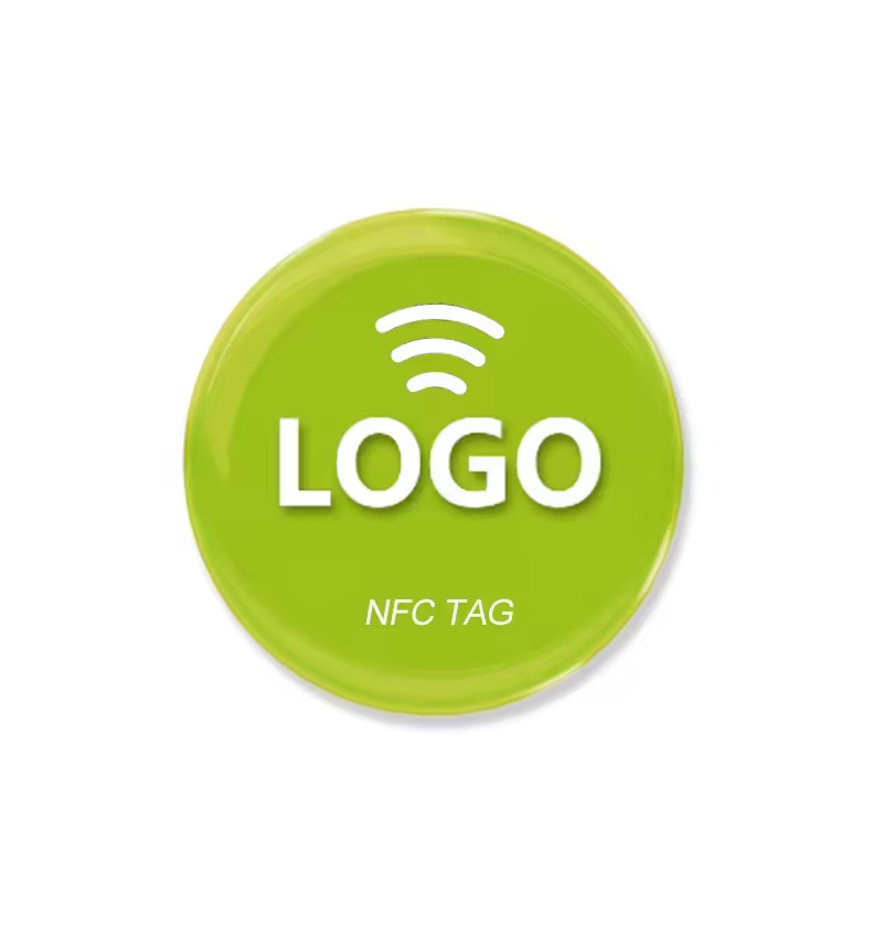 Programmable Social Media Waterproof Sticker Tag RFID Epoxy NFC Tags Sticker