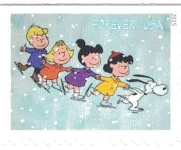 100 Forever Stamps 2015 USPS First-Class A Charlie Brown Christmas 2015 Stamp 5 Books (20PCS/Book)