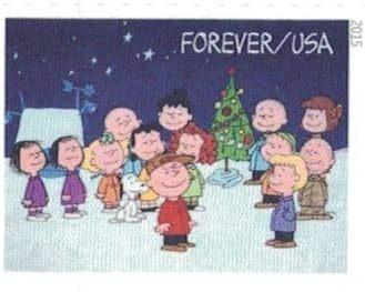 100 Forever Stamps 2015 USPS First-Class A Charlie Brown Christmas 2015 Stamp 5 Books (20PCS/Book)