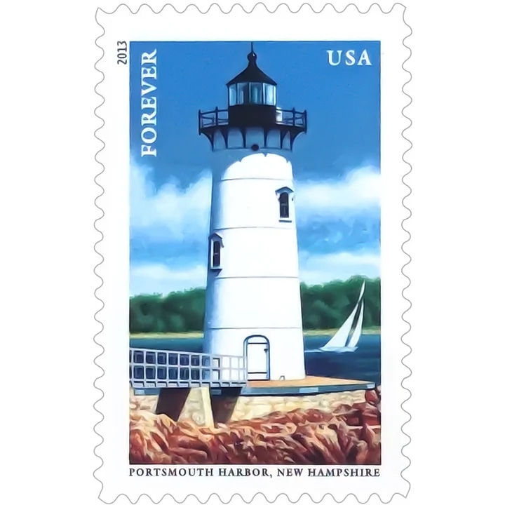 100 Forever Stamps 2013 USPS First-Class England Coast Lighthouse 2013 Stamp 5 Books (20PCS/Book)