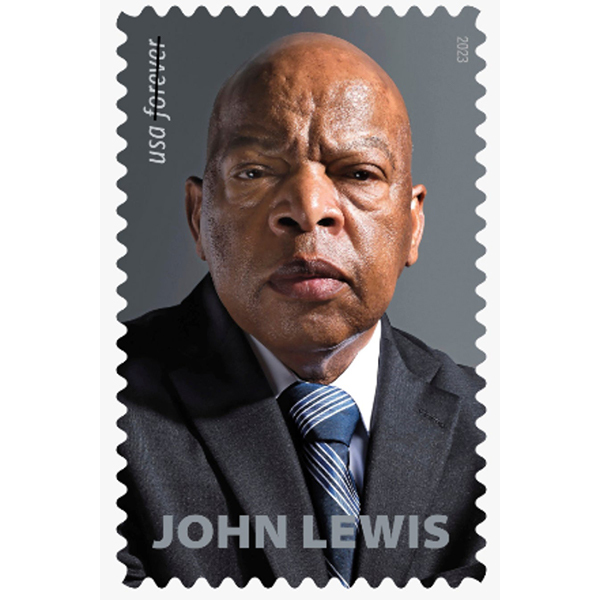 75 Forever Stamps 2023 USPS First-Class John Lewis 2023 Stamp 5 Books (15PCS/Book)
