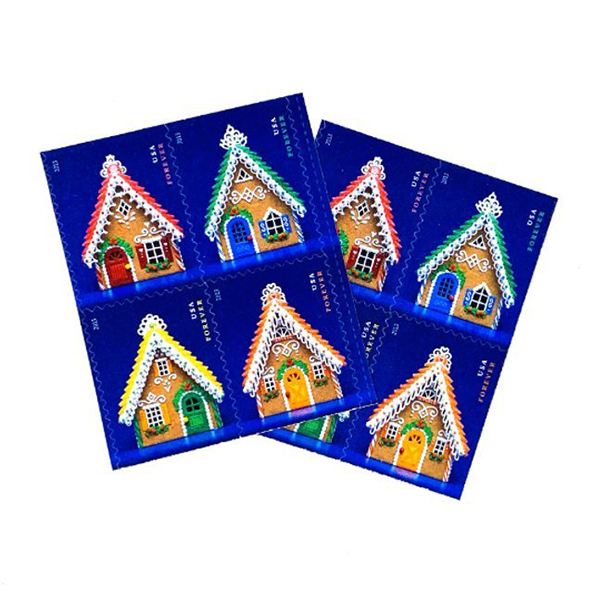 100 Forever Stamps 2013 USPS First-Class Gingerbread House 2013 Stamp 5 Books (20PCS/Book)