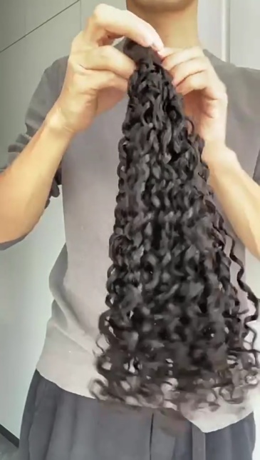 Lyra Wig 12A Double Drawn Pixie Curl Human Hair Attachment