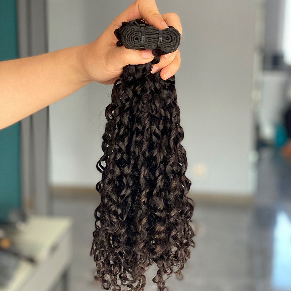 Lyra Wig 12A Double Drawn Pixie Curl Human Hair Attachment