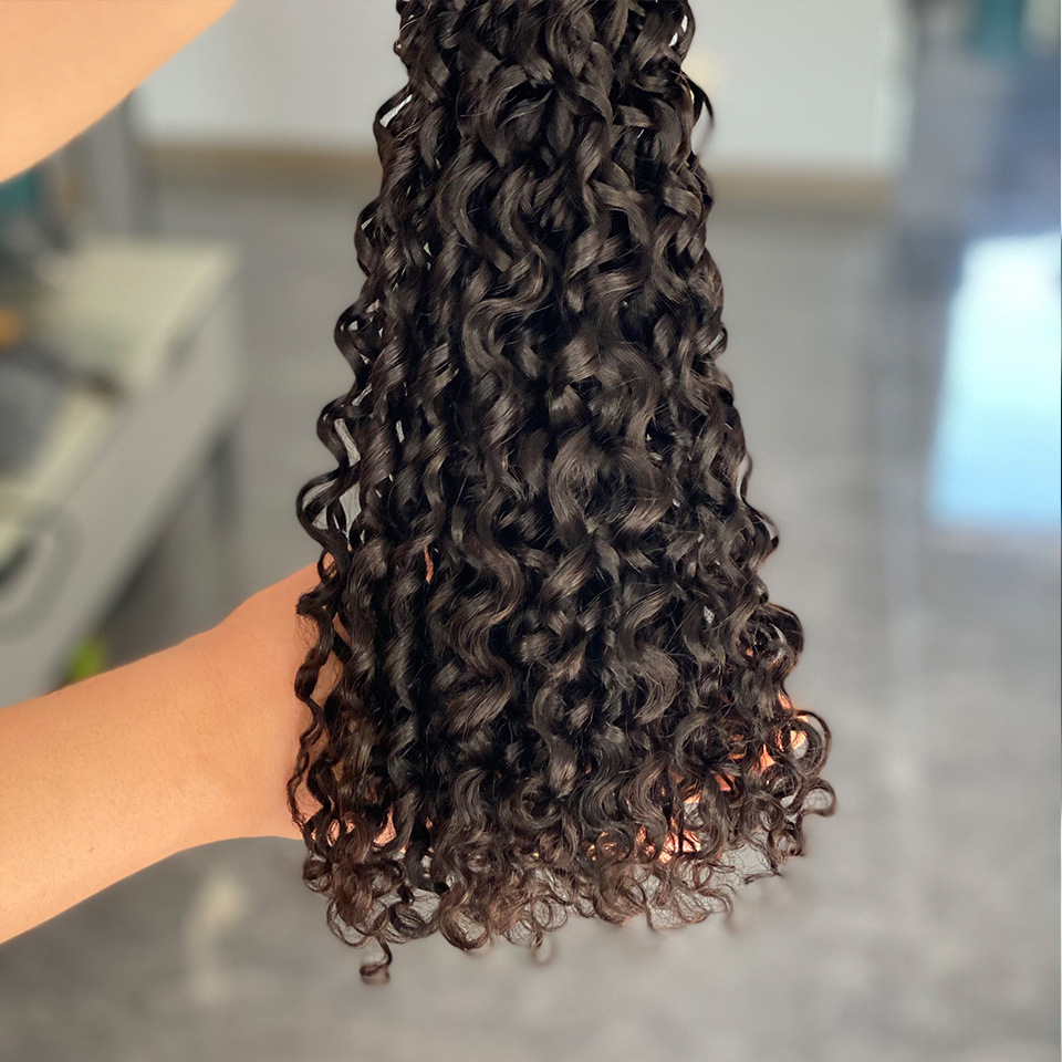 Lyra Wig 12A Double Drawn Pixie Curl Human Hair Attachment