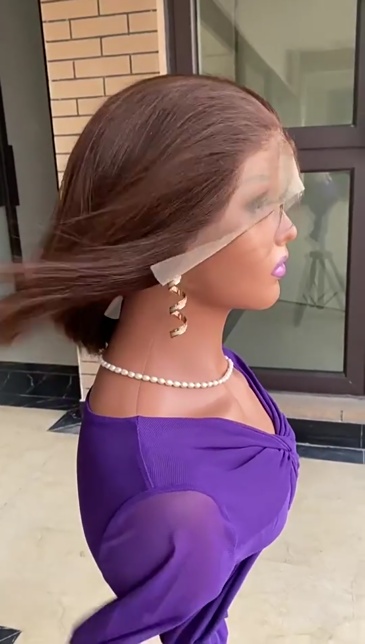 Lyra Wig Short Chocolate Brown Bob Wig Human Hair