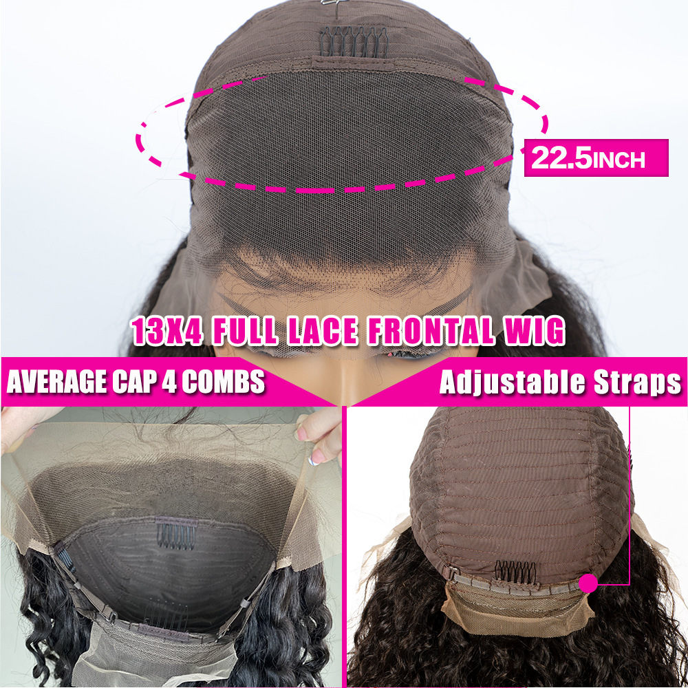 Lyra Hair 180% Water Wave Frontal Human Hair Wig