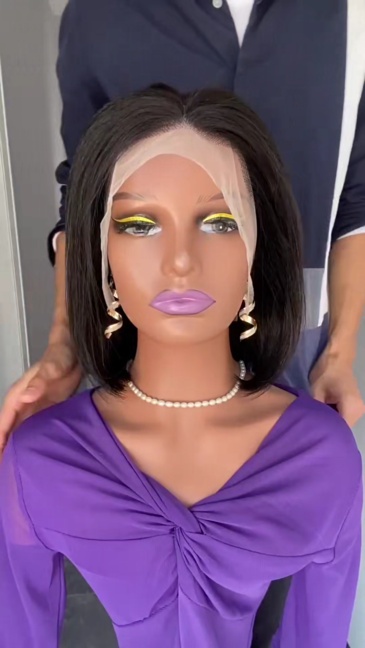 Lyra Hair 180 Density Bob Lace Front Wigs Human Hair