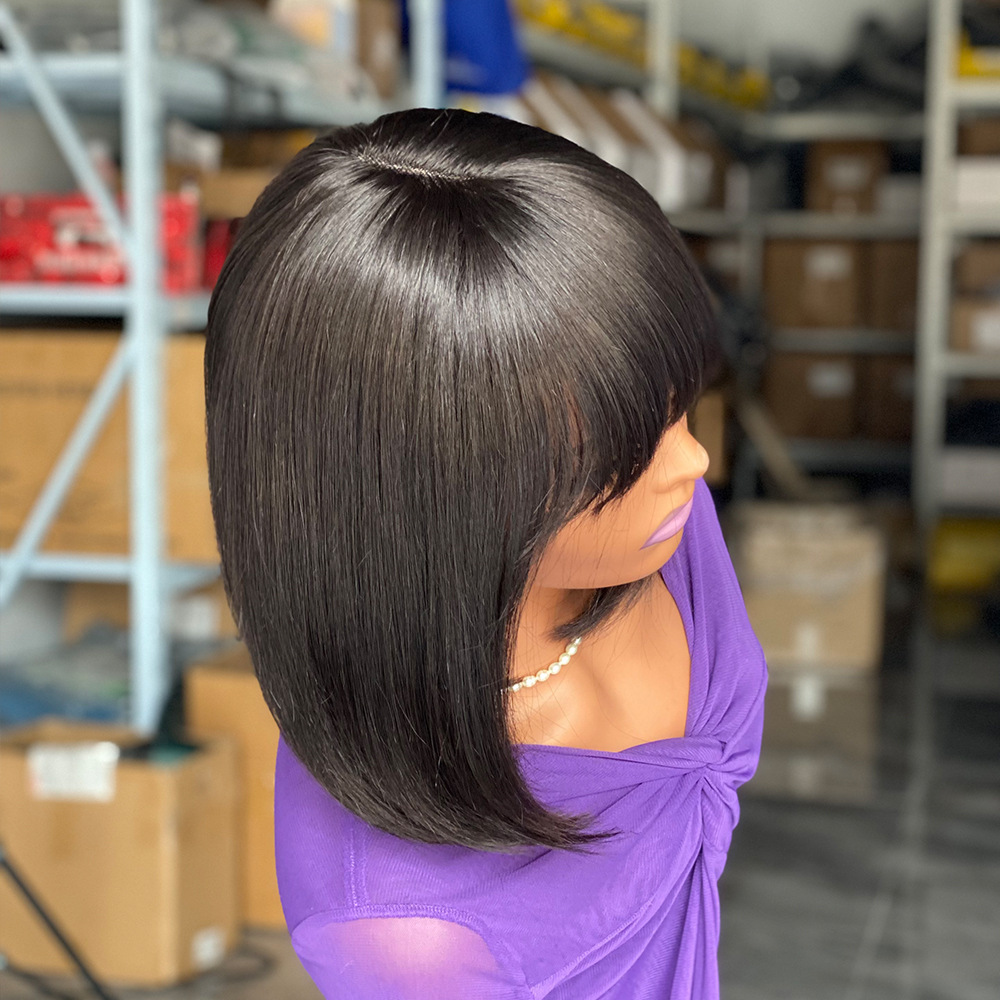 Lyra Hair Bob Human Hair Wigs With Bangs Human Hair