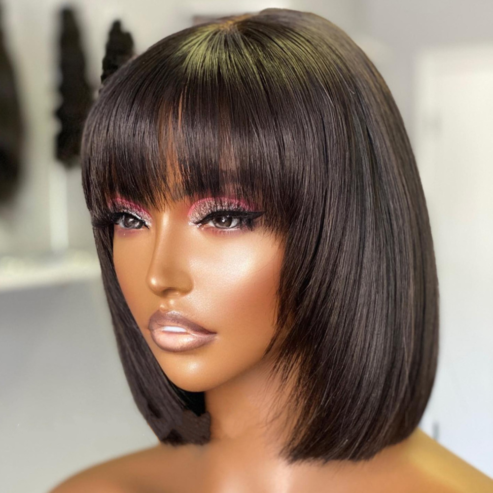 Lyra Hair Bob Human Hair Wigs With Bangs Human Hair