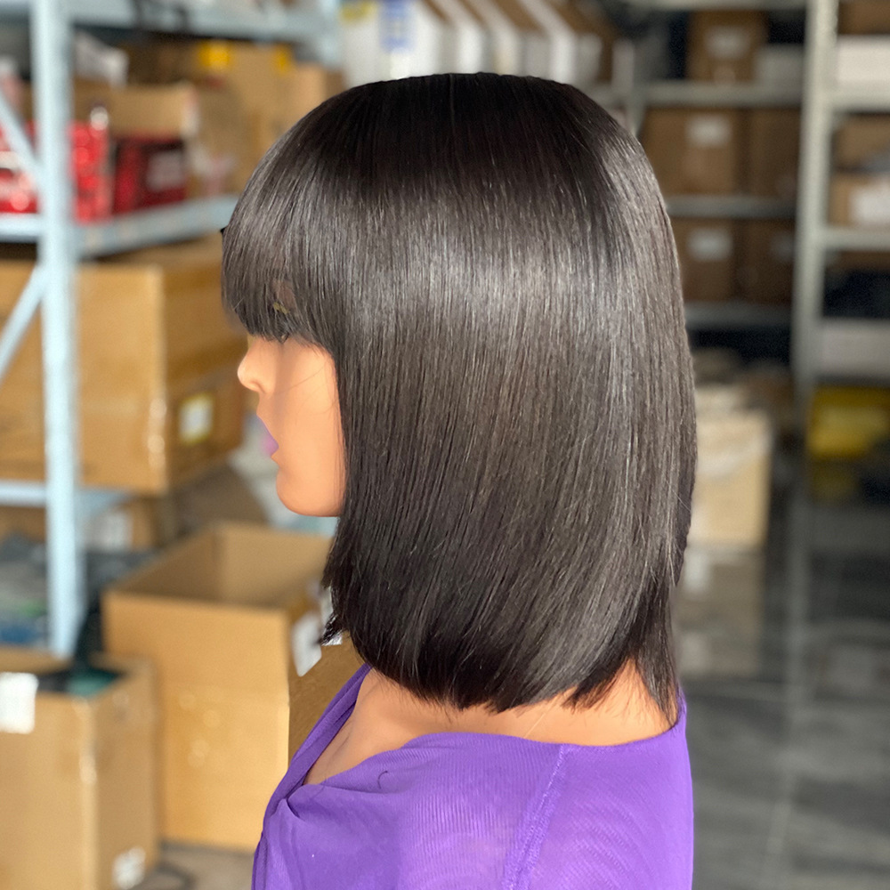 Lyra Hair Bob Human Hair Wigs With Bangs Human Hair