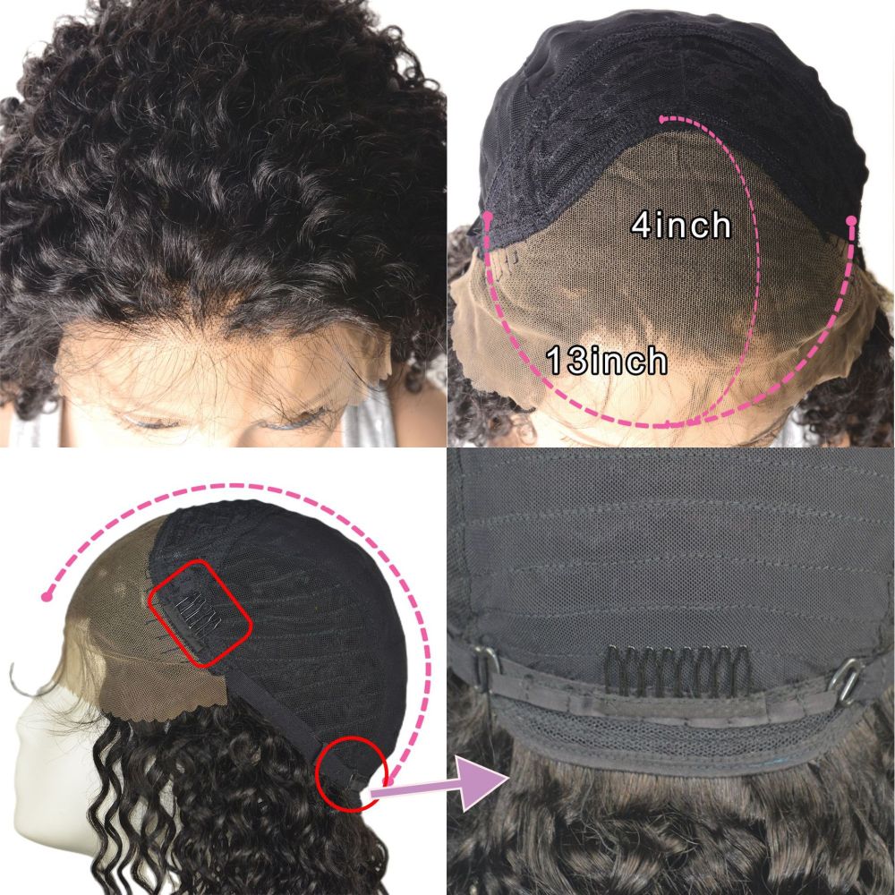 Lyra Hair 13x4 Jerry Curly Lace Frontal Wig Human Hair