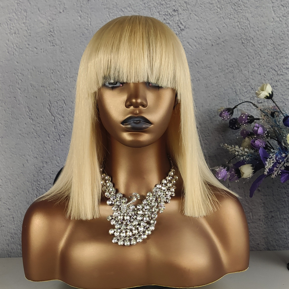Lyra Hair Straight BoBo Wigs With Bangs Human Hair
