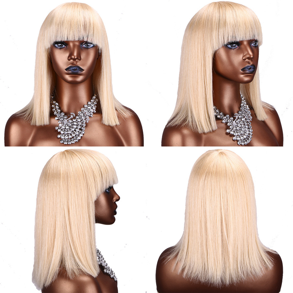 Lyra Hair Straight BoBo Wigs With Bangs Human Hair