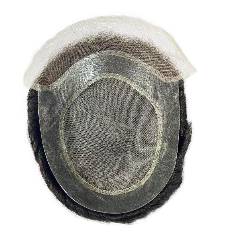 Swiss Front Lace Men's Toupee Hollywood HD Lace Breathable Mono Hair Repalcement