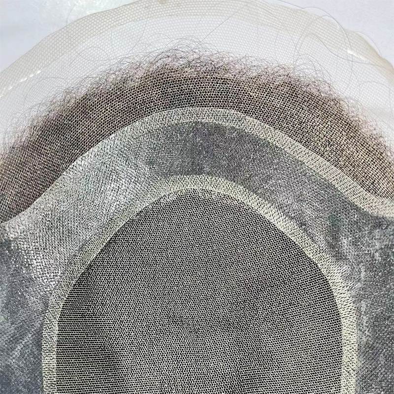 Swiss Front Lace Men's Toupee Hollywood HD Lace Breathable Mono Hair Repalcement