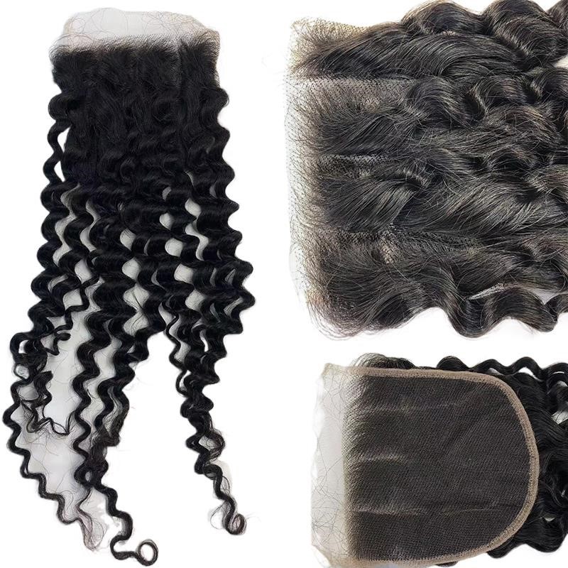 HD Lace 13X4 13x6 Frontal Transparent Lace Curly Virgin Hair 100% Remy Human Hair 5X5 4X4 Closure 10-22 Inch