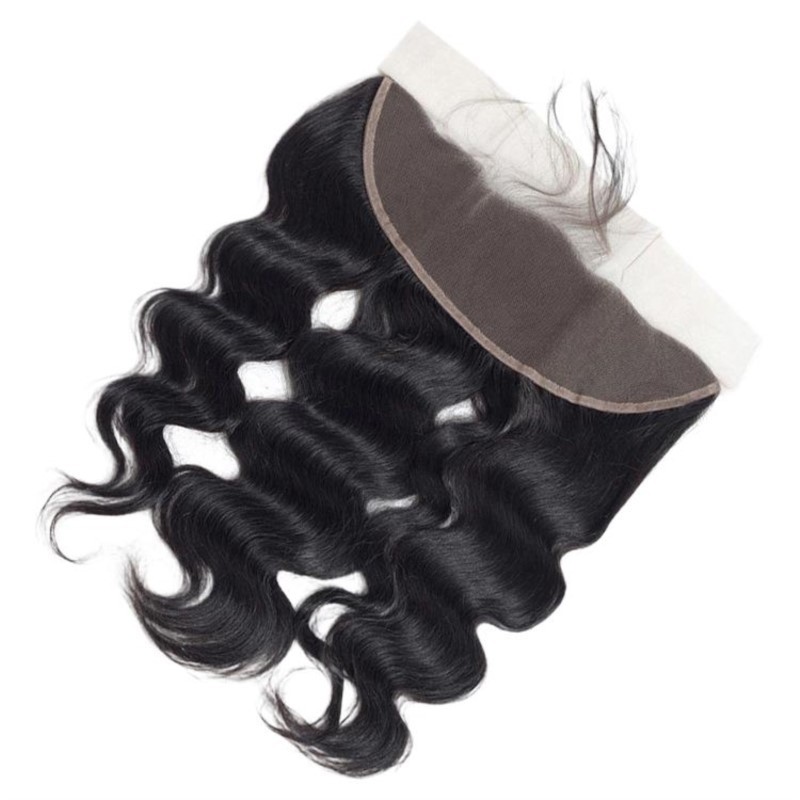 HD Lace Frontal Body Wave Transparent Lace Brazilian Virgin Hair 100% Remy Human Hair Closure 10-22 Inch