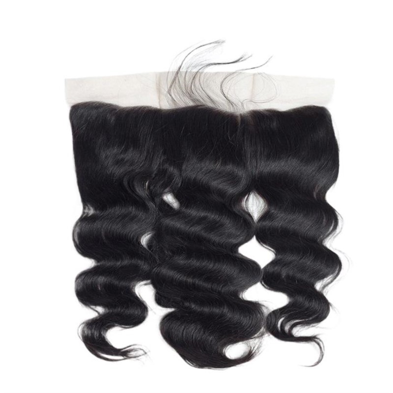 HD Lace Frontal Body Wave Transparent Lace Brazilian Virgin Hair 100% Remy Human Hair Closure 10-22 Inch