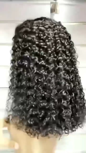 12A Brazilian Jerry Curly 13*4 Frontal Lace Human Hair Wig