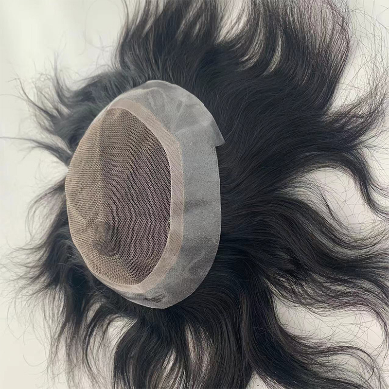 Australian PU+Lace Breathable Men's Hairpiece Men's Toupee Hair System
