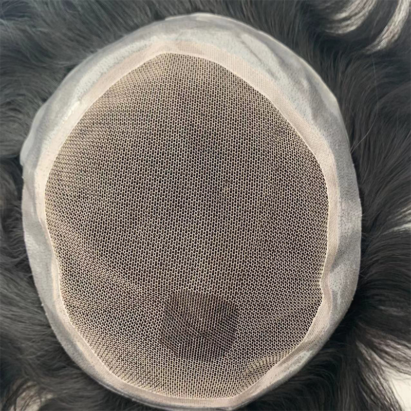 Australian PU+Lace Breathable Men's Hairpiece Men's Toupee Hair System