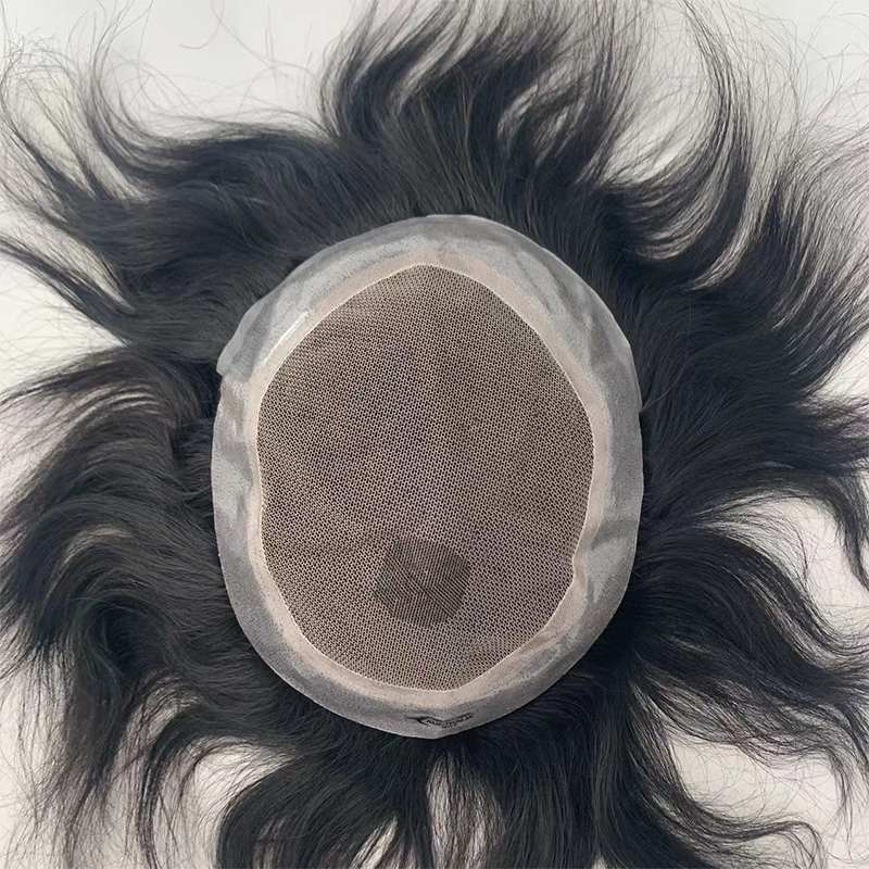 Australian PU+Lace Breathable Men's Hairpiece Men's Toupee Hair System