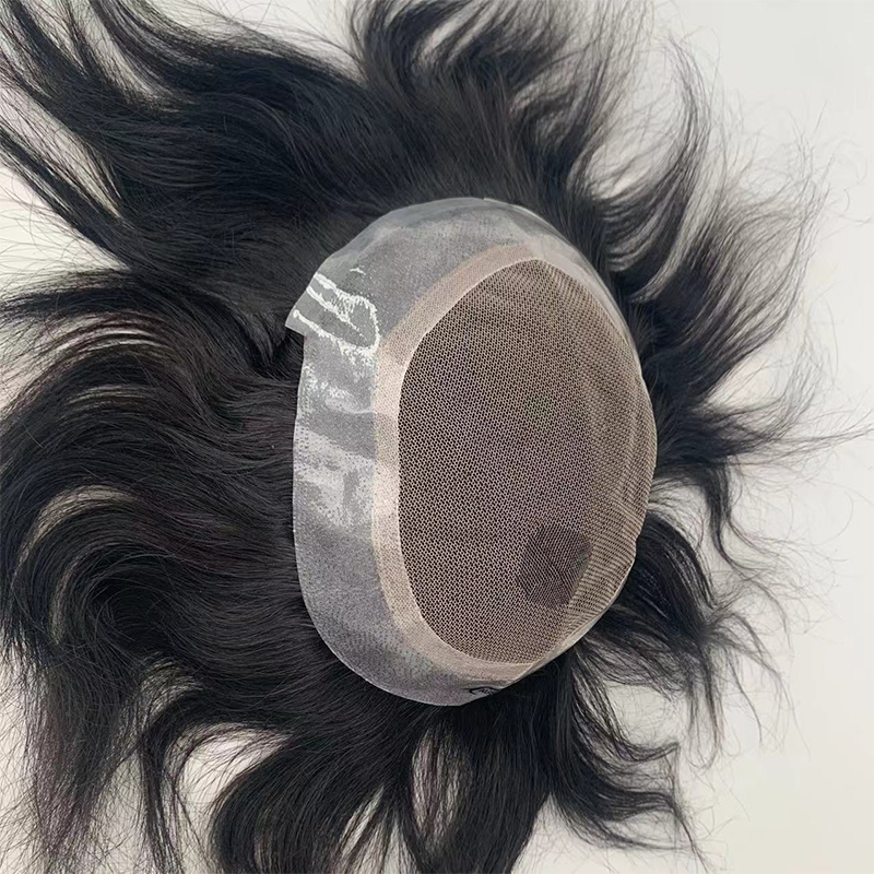 Australian PU+Lace Breathable Men's Hairpiece Men's Toupee Hair System