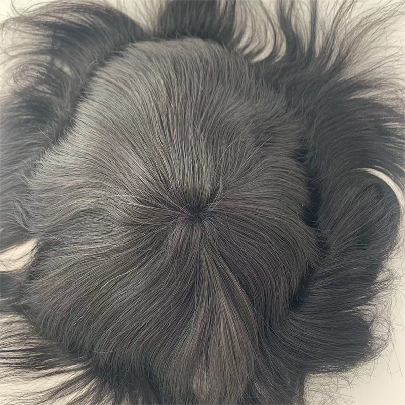 Australian PU+Lace Breathable Men's Hairpiece Men's Toupee Hair System