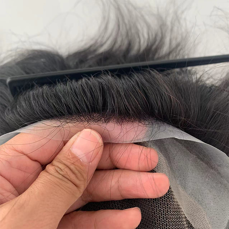 Australian PU+Lace Breathable Men's Hairpiece Men's Toupee Hair System