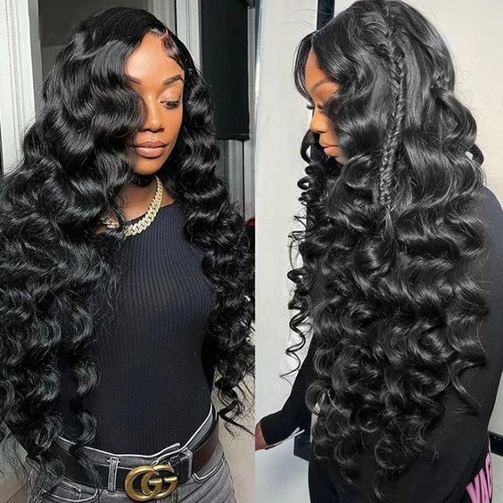 HD Transparent Lace Loose Deep Wave Human Hair Wig