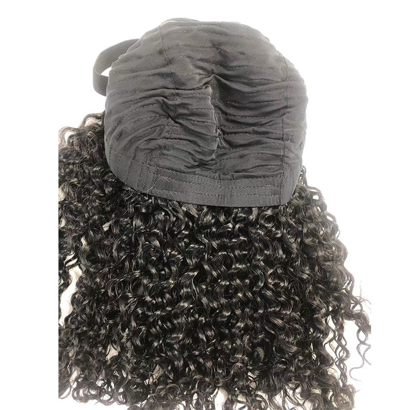 16 Inch 4x4 Lace Front 200% Density Glueless Pre-plucked  Wigs Kinky Curly Human Hair Wig