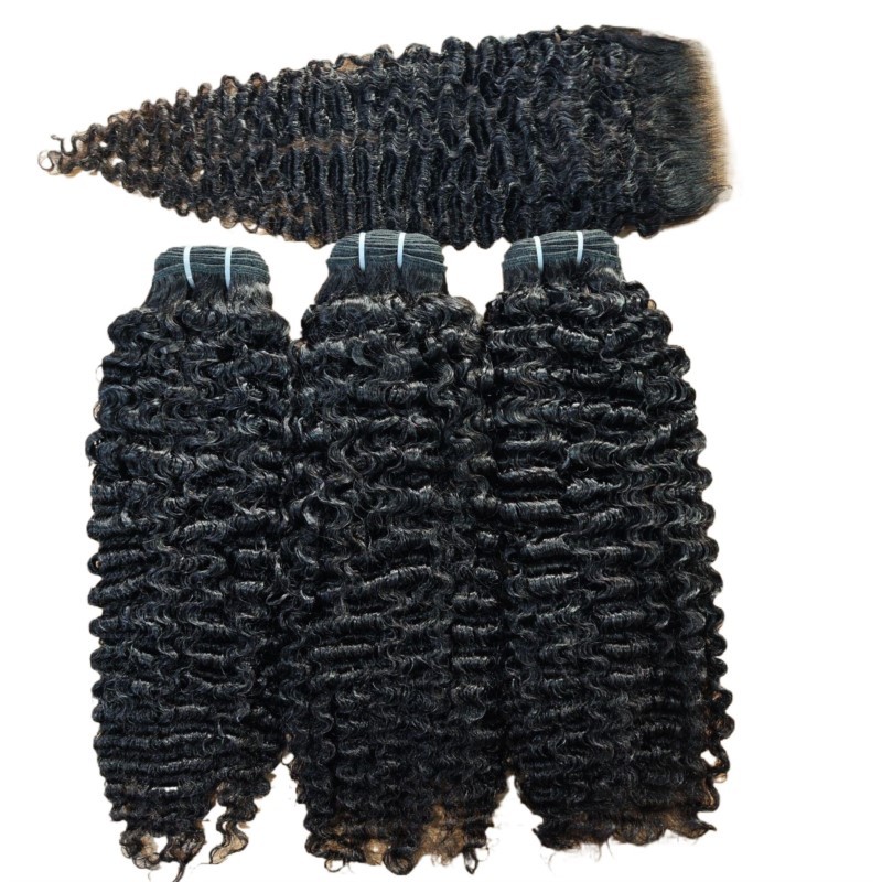 10A Burmese Curly Human Hair Bundles