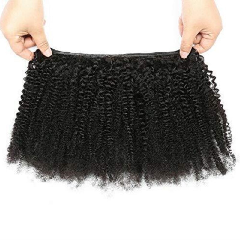 Afro Kinky Curly Human Hair Bundles Hair Weave