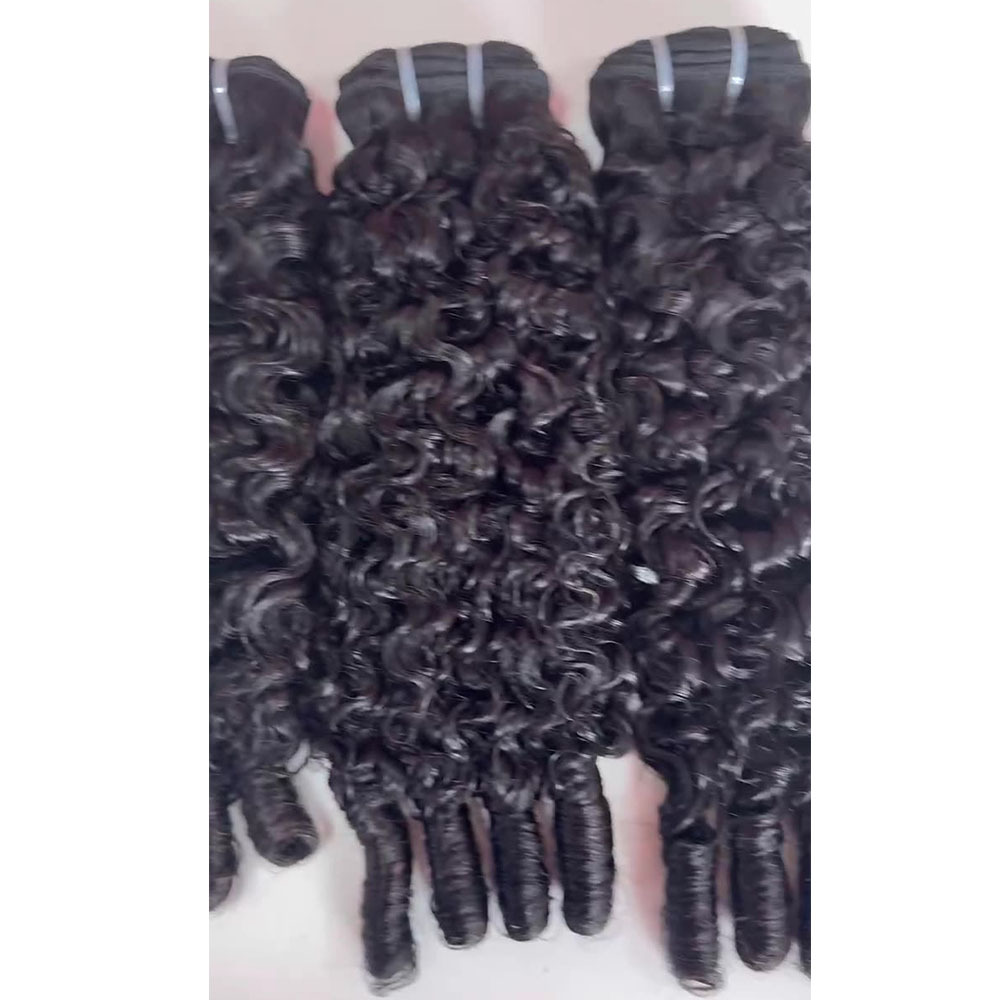 Unprocessed Virgin Hair Bundles Deals Human Hair Extensions 14A Raw Burmese Curly Human Hair Bundles for Black Women Natural Black