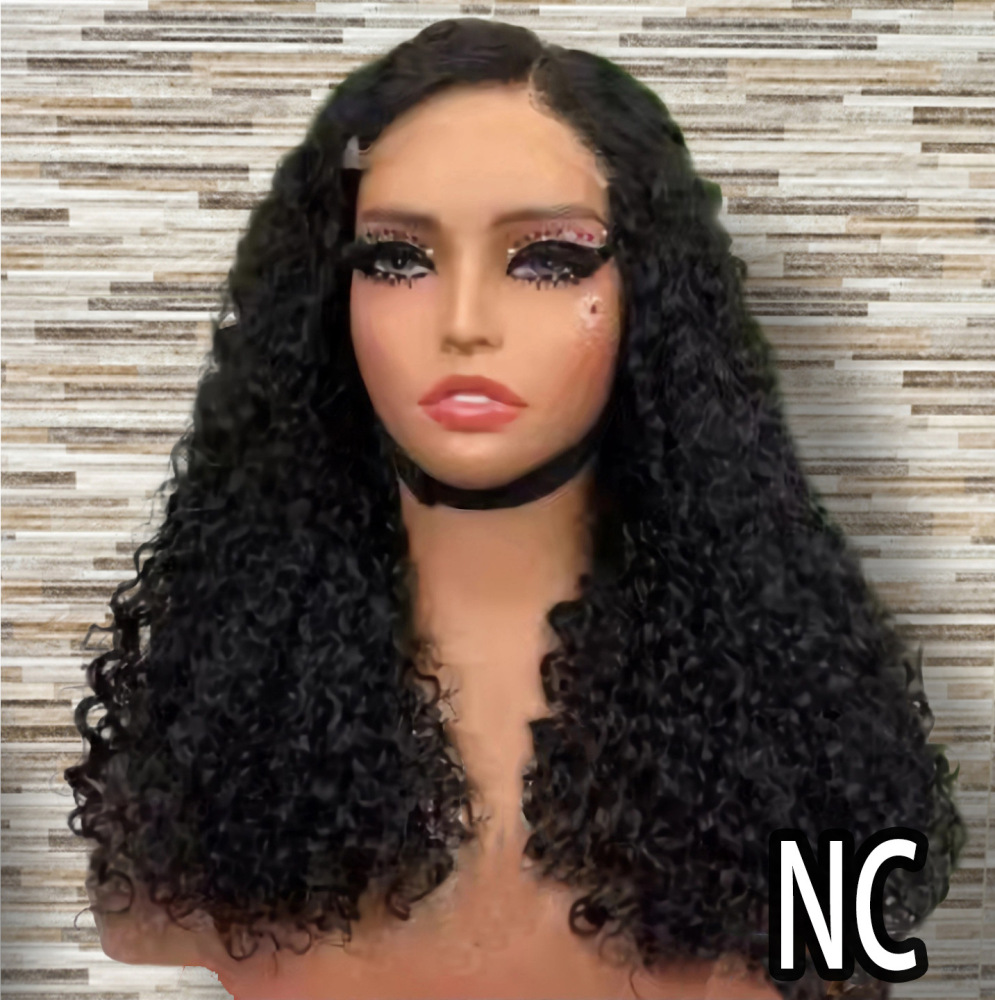 20 Inch Long Side Part Curly Pixie Cut Lace Front Wigs Human Hair For Black Women